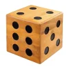 Riess-Ambiente Sitzhocker|Mehr... > Massiver Würfel-Hocker CUBE 40cm natur Mangoholz Beistelltisch stapelbar