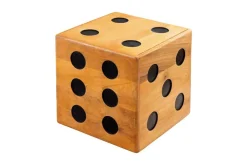 Riess-Ambiente Sitzhocker|Mehr... > Massiver Würfel-Hocker CUBE 40cm natur Mangoholz Beistelltisch stapelbar