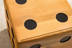Riess-Ambiente Sitzhocker|Mehr... > Massiver Würfel-Hocker CUBE 40cm natur Mangoholz Beistelltisch stapelbar