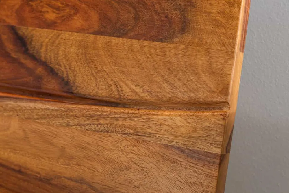 Riess-Ambiente Mehr...|Polsterbetten > Massives Baumstamm Bett AMAZONAS 180x200cm braun Sheeshamholz stone finish