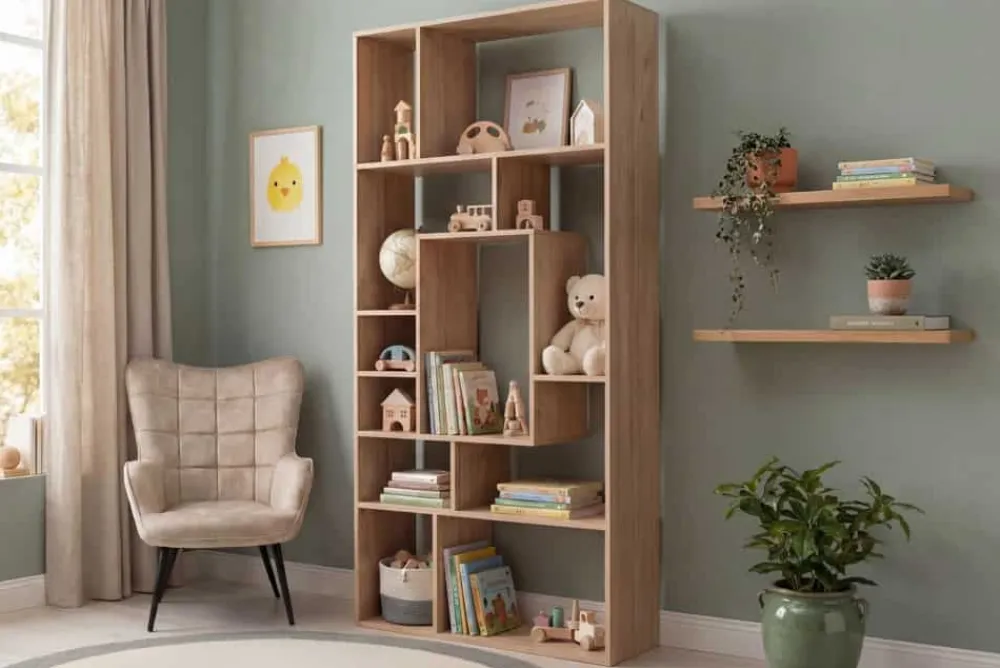 Riess-Ambiente Mehr...|Standregale > Massives Bücherregal CUBUS 180cm natur Mangoholz cream finish elf Fächer