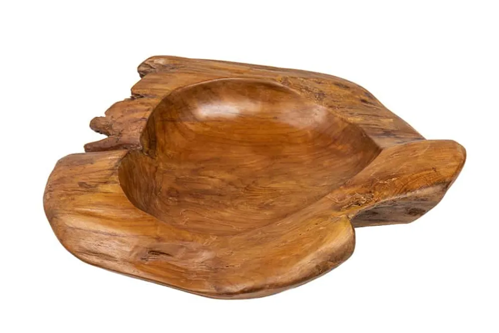 Riess-Ambiente Mehr...|Mehr... > Massive Schale NATURE ROOT 30cm natur Teakholz Wurzelholz