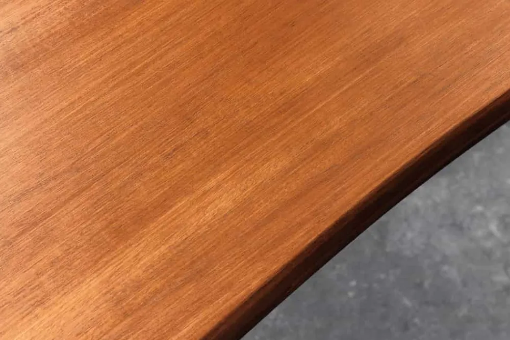 Riess-Ambiente Industrial Loft|Sitzbänke > Massive Sitzbank GENESIS 160cm braun Akazienholz schwarz Metallgestell Baumkante