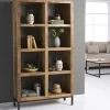 Riess-Ambiente Mehr...|Industrial Loft > Massives Regal IRON CRAFT 176cm Mangoholz Bücherregal acht Fächer Industrial Design