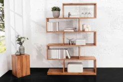 Riess-Ambiente Mehr...|Wandregale > Massives Regal MAKASSAR XL 150cm braun Mangoholz honey finish Bücherregal