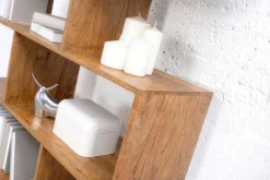 Riess-Ambiente Mehr...|Wandregale > Massives Regal MAKASSAR XL 150cm braun Mangoholz honey finish Bücherregal