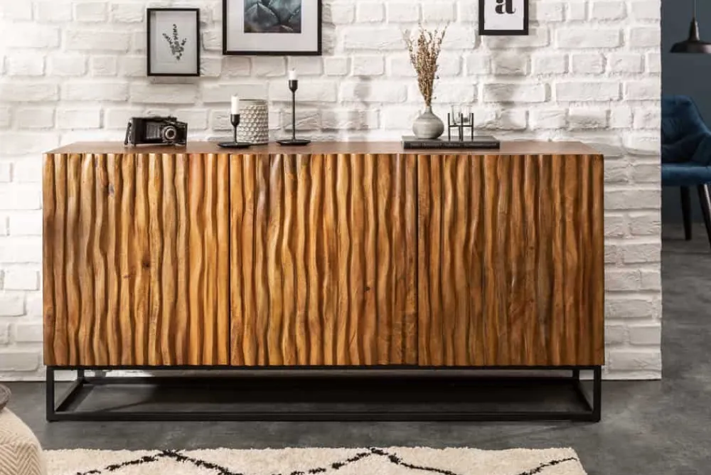 Riess-Ambiente Mehr...|Industrial Loft > Massives Sideboard AMAZONAS 160cm Mangoholz natürliches Front Design