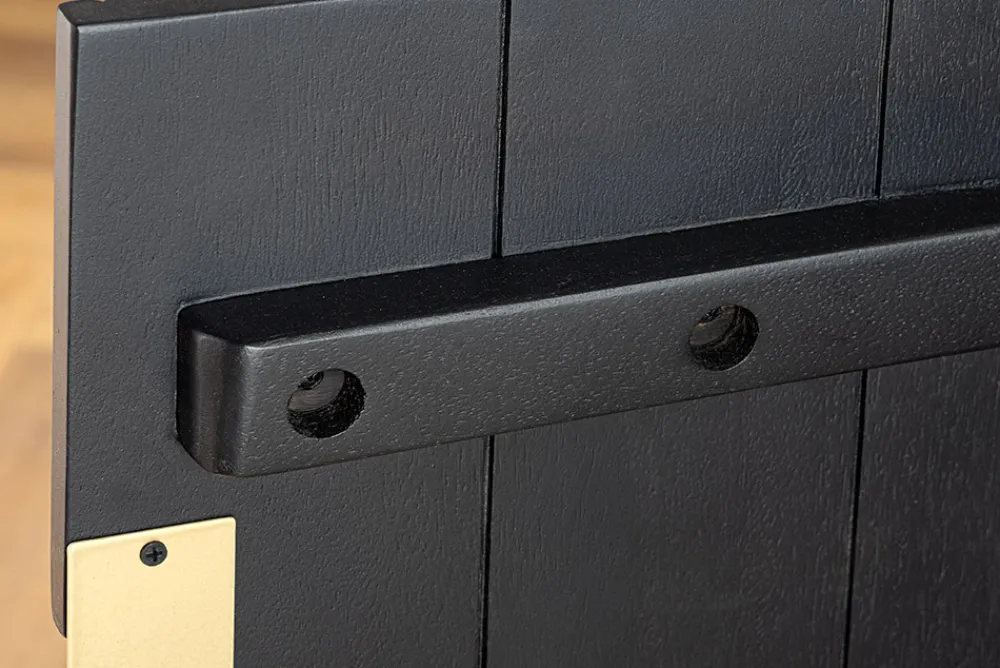 Riess-Ambiente Mehr...|Retro Möbel > Massives Sideboard GATSBY 160cm schwarz gold Mangoholz Retro handmade
