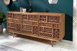 Riess-Ambiente Mehr...|Sideboards & Kommoden > Massives Sideboard MARRAKESCH 160cm Mangoholz mit Verzierung Boho Stil