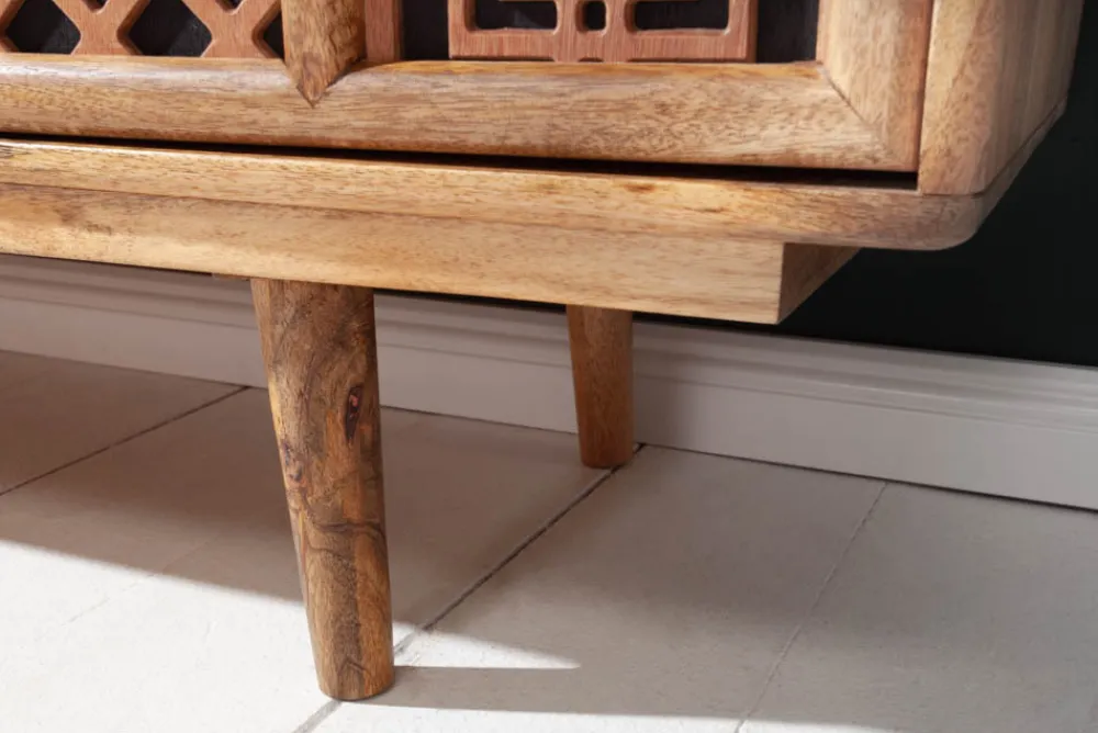 Riess-Ambiente Mehr...|Sideboards & Kommoden > Massives Sideboard MARRAKESCH 160cm Mangoholz mit Verzierung Boho Stil