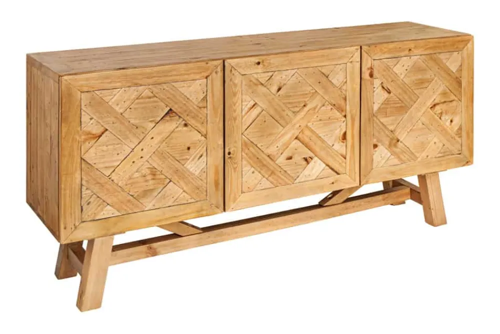 Riess-Ambiente Sideboards & Kommoden|Mehr... > Massives Sideboard RIVIERA 155cm natur recyceltes Pinienholz Bohlenoptik