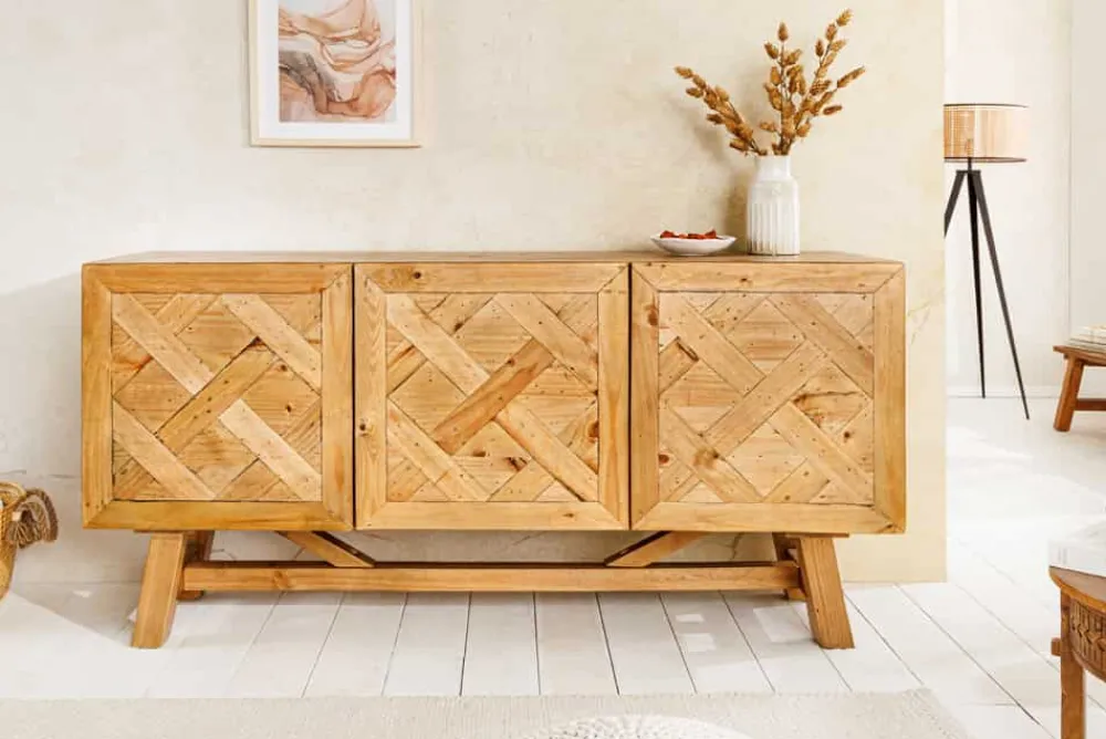 Riess-Ambiente Sideboards & Kommoden|Mehr... > Massives Sideboard RIVIERA 155cm natur recyceltes Pinienholz Bohlenoptik
