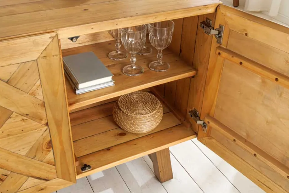 Riess-Ambiente Sideboards & Kommoden|Mehr... > Massives Sideboard RIVIERA 155cm natur recyceltes Pinienholz Bohlenoptik