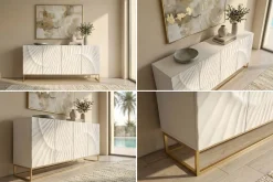 Riess-Ambiente Goldene Möbel|Sideboards & Kommoden ><noscript><img width=