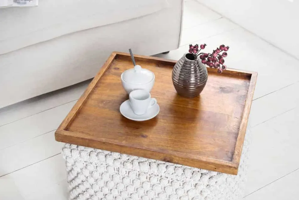 Riess-Ambiente Mehr...|Wohnaccessoires > Massives Tablett MAKASSAR 50cm braun Mangoholz honey finish handmade
