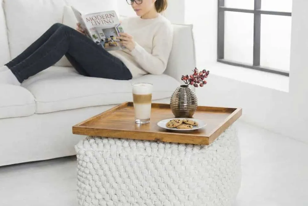 Riess-Ambiente Mehr...|Wohnaccessoires > Massives Tablett MAKASSAR 50cm braun Mangoholz honey finish handmade