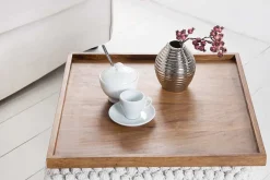 Riess-Ambiente Mehr...|Mehr... > Massives Tablett MAKASSAR 50cm braun Sheesham stone finish Servierbrett