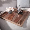 Riess-Ambiente Mehr...|Mehr... > Massives Tablett MAKASSAR 50cm Sheesham smoke finish Servierbrett