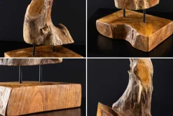 Riess-Ambiente Mehr...|Mehr... > Massives Teakholz Ornament FLAME 30-40cm Treibholz Dekoration