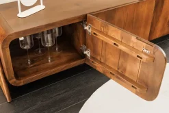 Riess-Ambiente Mehr...|Tv- & Lowboards > Massives TV-Board BRASIL 160cm braun Mangoholz drei Fächer Lowboard