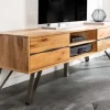 Riess-Ambiente Mehr...|Industrial Loft > Massives TV-Board LIVING EDGE 160cm Wildeiche geölt Baumkanten Lowboard