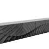 Riess-Ambiente Mehr...|Massivholzschränke > Massives TV-Lowboard SCORPION 200cm schwarz hängend Mangoholz 3D-Design