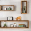 Riess-Ambiente Mehr...|Wandregale > Massives Wandregal 3er Set HEMINGWAY 94cm braun aus Mangoholz