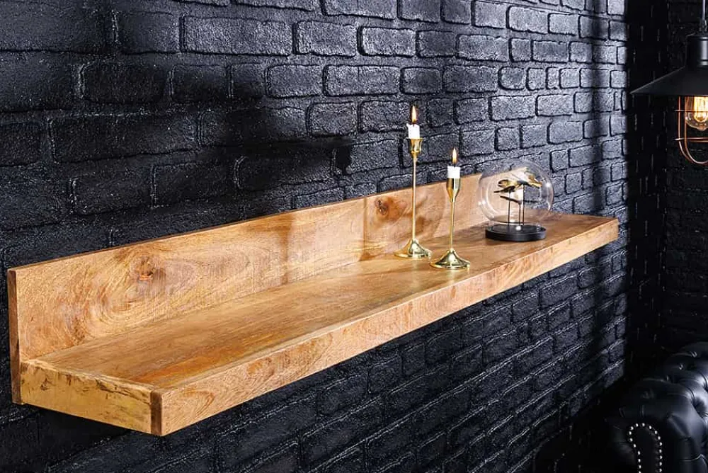 Riess-Ambiente Mehr...|Wandregale > Massives Wandregal MAKASSAR 140cm natur Mangoholz handmade