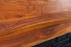 Riess-Ambiente Mehr...|Wandregale > Massives Wandregal MAKASSAR 140cm braun Sheeshamholz stone finish
