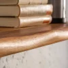 Riess-Ambiente Mehr...|Wandregale > Massives Wandregal MAMMUT 115cm braun Sheesham stone finish Regalbrett Baumkante