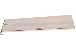 Riess-Ambiente Mehr...|Wandregale > Massives Wandregal MAMMUT 115cm braun Sheesham stone finish Regalbrett Baumkante