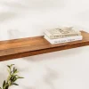 Riess-Ambiente Mehr...|Wandregale > Massives Wandregal PURE 60cm braun stone finish Sheeshamholz Steckregal