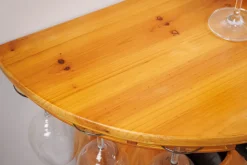 Riess-Ambiente Mehr...|Massivholzregale > Massives Weinregal BODEGA 84cm natur Pinienholz Weinfass Barschrank für 14 Flaschen