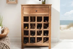 Riess-Ambiente Mehr...|Mehr... > Massives Weinregal HEMINGWAY 56cm recyceltes Massivholz Weinschrank für 16 Flaschen