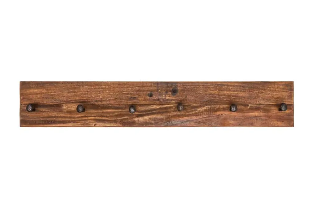 Riess-Ambiente Mehr...|Wohnaccessoires > Massive Wandgarderobe HEMINGWAY XL 90cm natur recyceltes Massivholz