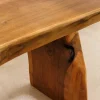 Riess-Ambiente Sitzbänke|Mehr... > Massivholz Bank ROOT 100cm braun natur Teak Baumstamm