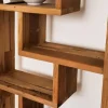 Riess-Ambiente Mehr...|Massivholzregale > Massivholz Bücherregal JAVA 200cm natur Teakholz Standregal Raumtrenner recycelt