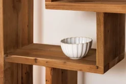 Riess-Ambiente Mehr...|Massivholzregale > Massivholz Bücherregal JAVA 200cm natur Teakholz Standregal Raumtrenner recycelt