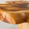 Riess-Ambiente Beistelltische|Mehr... > Massivholz Beistelltisch ROOT 70cm natur Teak aus Wurzelholz im Stelzen-Design