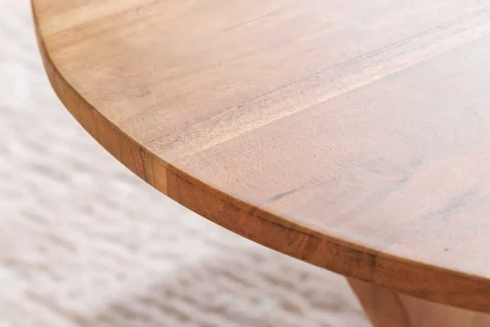 Riess-Ambiente Mehr...|Couchtische > Massivholz Couchtisch ARCHITECTURE 70cm natur honey finish Akazie dreieckig