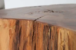 Riess-Ambiente Mehr...|Couchtische > Massivholz Couchtisch GOA 50cm Akazie Baumstamm Hocker Beistelltisch handmade