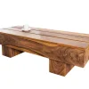 Riess-Ambiente Mehr...|Couchtische > Massivholz Design Couchtisch BOLT 100cm braun Sheesham stone finish