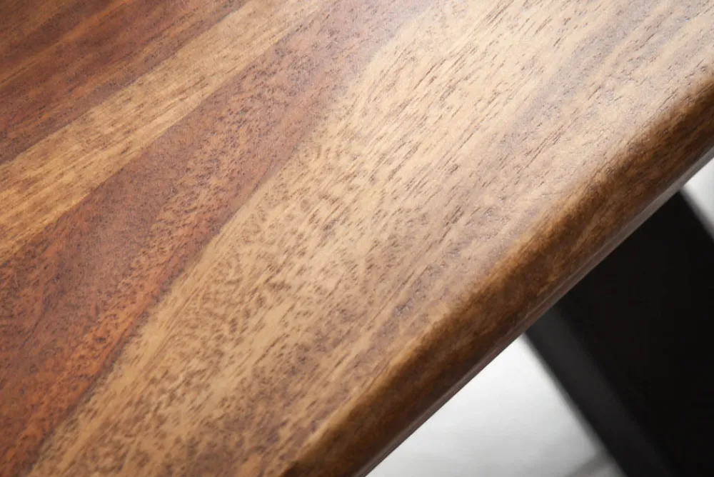 Riess-Ambiente Mehr...|Massivholzesstische > Massivholz Esstisch GALAXIE 200cm braun Sheesham stone finish Industrial Design