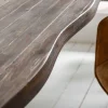Riess-Ambiente Mehr...|Massivholzesstische > Massivholz Esstisch GENESIS VINTAGE 160cm braun Akazie schwarzes X-Gestell Baumkante