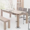 Riess-Ambiente Mehr...|Massivholzesstische > Massivholz Esstisch MAKASSAR 160cm braun Sheesham stone finish lackiert rechteckig