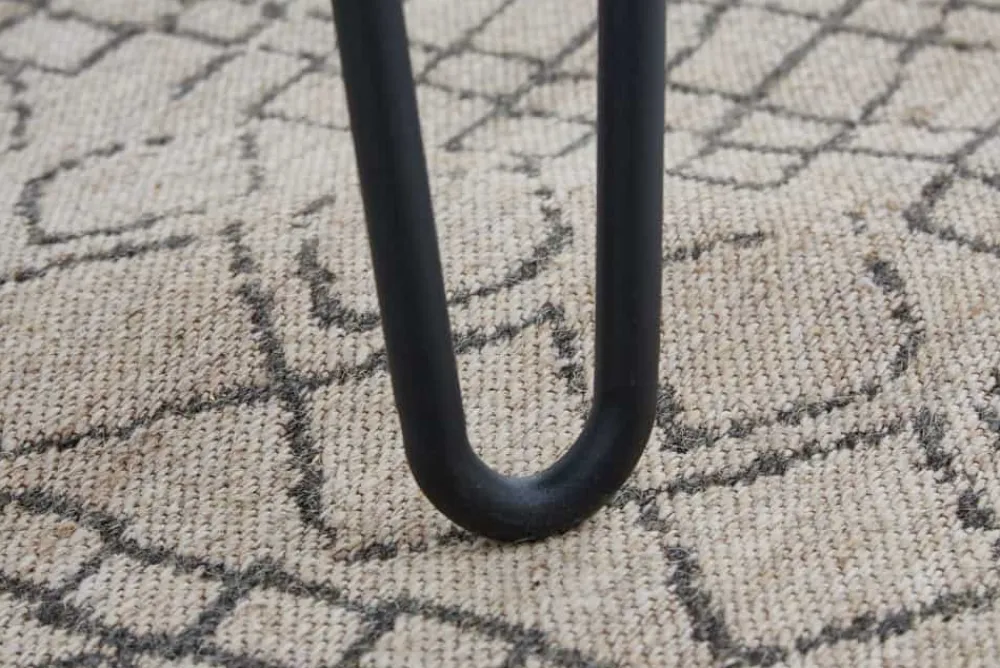 Riess-Ambiente Esstische|Industrial Loft > Massivholz Esstisch SCORPION 120cm braun Akazie schwarze Metallbeine Hairpin Legs Retro