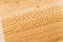 Riess-Ambiente Esstische|Mehr... > Massivholz Esstisch WILD OAK 160cm natur Wildeiche Schweizer Kante Metall U-Gestell