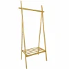 Riess-Ambiente Garderoben > Massivholz Garderobe ZEN-BO 160cm natur Bambus Kleiderstange mit Ablage