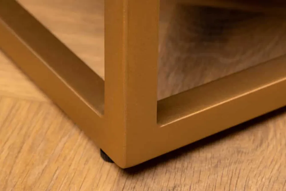 Riess-Ambiente Mehr...|Massivholzschränke > Massivholz Highboard ZEN CIRCLES 120cm weiß schwarz Mangoholz 3D-Design Metall gold