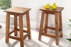 Riess-Ambiente Sitzhocker|Mehr... > Massivholz Hocker JAKARTA 50cm recycelt Beistelltisch Sitzhocker